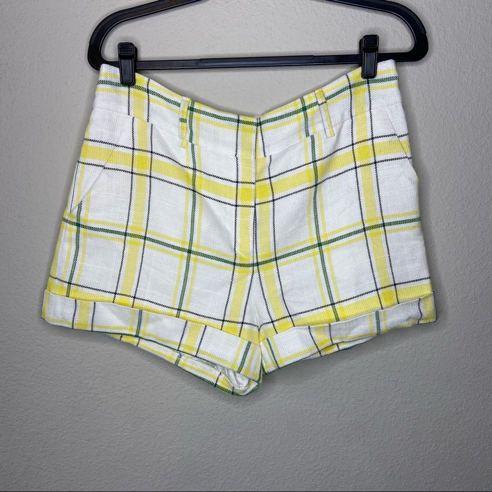 NWT VERONICA BEARD Carito Shorts Yellow Clueless - Picture 2 of 6